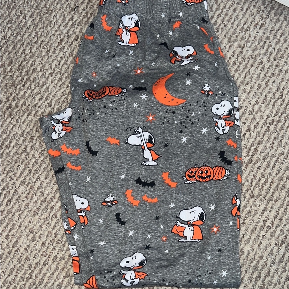 Peanuts Gray Halloween Snoopy Pajama Pants